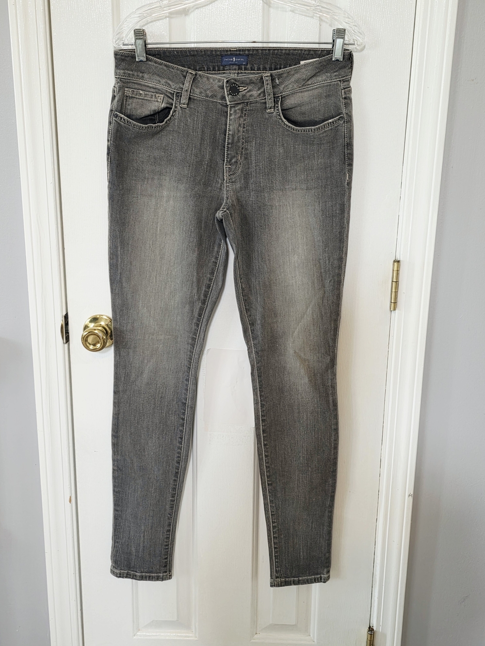 Jacob Davis Slim Fit Grey Wash Women's Skinny Jeans